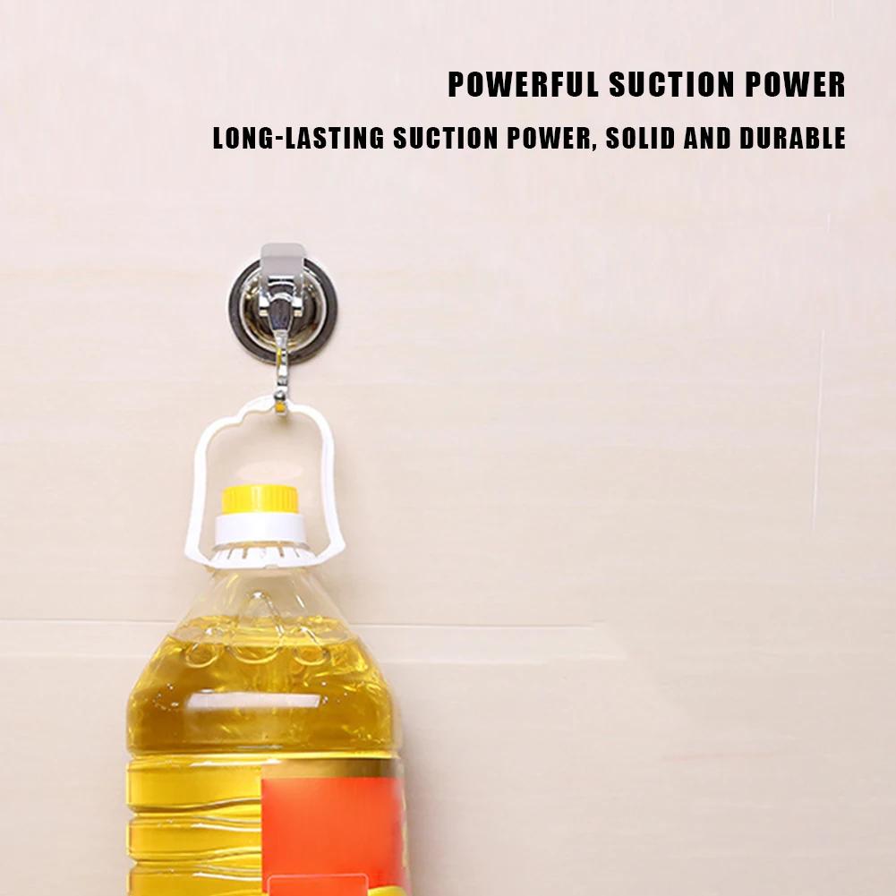 10-2 шт. Сверхмощные вакуумные присоски Крючки Многоразовые Не оставляющие следов Вешалки Съемный Держатель для полотенец для ванной комнаты Кухни Крючки Гаджеты