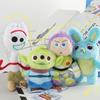 Delightfully Soft Toy Story 4 4-inch Plush Keychain Collection With Mini Cute Characters