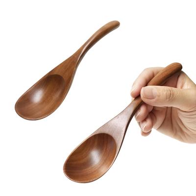 Качественные столовые приборы для рисовой каши деревянные натуральные натуральные Sao гладкая текстура 2 для риса [только высокая] ложка, дерево, легкий, прочный, материал,