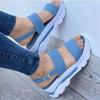 Fashion Women's Sandals Beach Casual Heeled Sandal Platform Elegant Wedges Ladies Shoes Buckle Strap Luxury 2025 Summer Footwear Size 43