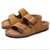 Large Size Flat Slippers Women's Retro Belt Buckle Sandals Women's