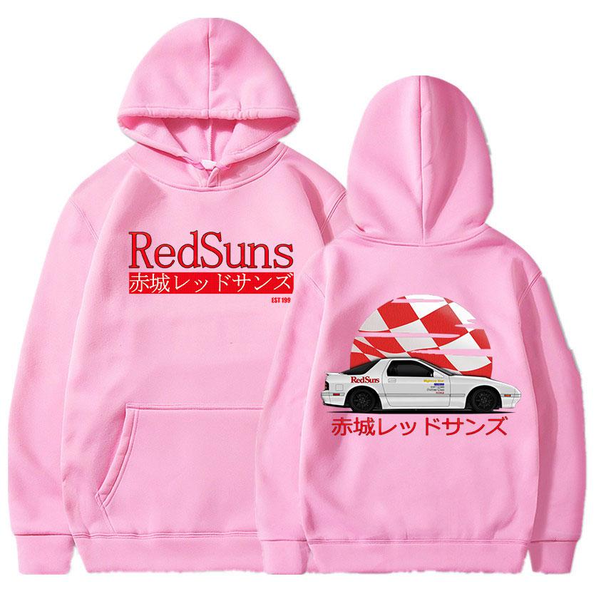 Толстовка Initial D Drift Akagi RedSuns, японское аниме AE86, женские модные толстовки унисекс, уличная одежда, JDM, толстовки с автомобильной культурой