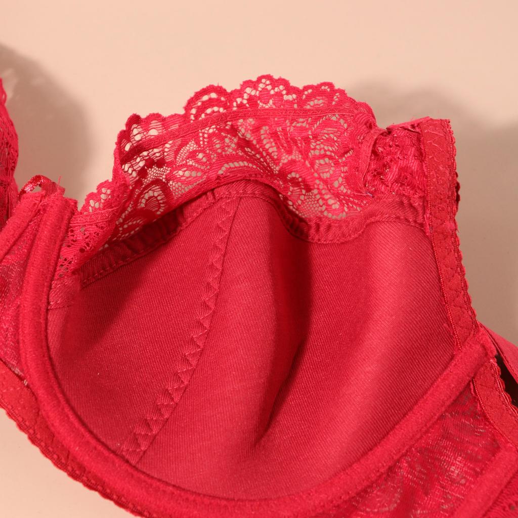 Женский бюстгальтер без подкладки, кружевные бюстгальтеры с полной чашкой, большие размеры 75, 80, 85, 90, 95 100, бюстгальтер без косточек с чашкой E с цветочным принтом