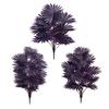 Фиолетовая искусственная пальма, реалистичная искусственная пальма, тропические листья, искусственные пальмовые ветви для Хэллоуина, Рождества, внутреннего и наружного декора