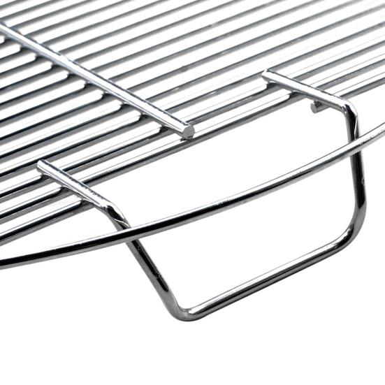 Чистые продукты Круглая антипригарная жаростойкая стойка из нержавеющей стали для гриля-барбекю на открытом воздухе