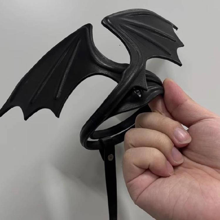 Многоцелевые чокеры из ПУ кожи, ожерелье с крыльями летучей мыши, украшение, портативный аксессуар для музыкальных фестивалей и собраний