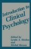 Книга Introduction To Clinical Psychology