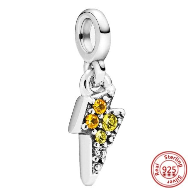 Серьги-браслет Charm Me, ювелирные изделия своими руками, серебро 925 пробы, моя любовь, морская звезда, фламинго, ласточка, мир, мини-подвеска из бисера