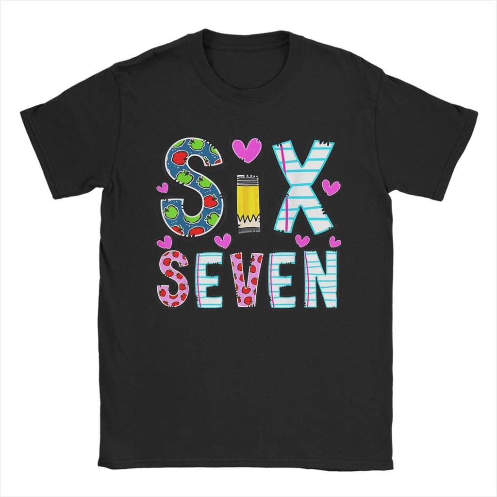 Men Women Graphic Printing santa 67 Christmas 6 7 Meme Gen Alpha Meme Six Seven  T Shirt Tee 100% Cotton  T-shirts Clothing