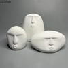 Abstract Stone Human Face Plaster Statue Desk Decoration Ornaments Creative Artwork Characters Sculpture Room Aesthetic Decor