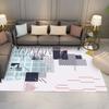 New Living Room Geometric Lines Carpet Printed Carpet Living Room Minimalist Coffee Table Carpet Bedroom Decoration Carpet