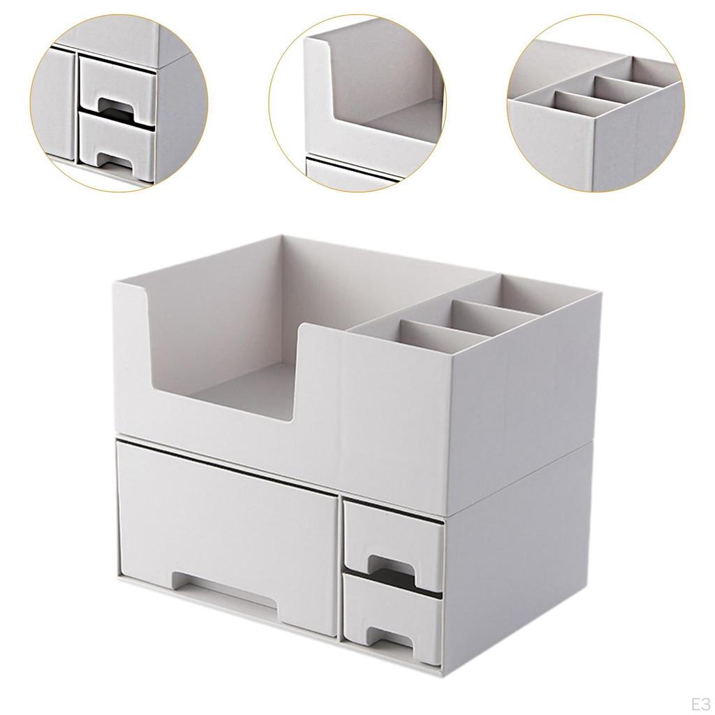 Cosmetic Storage Box Makeup Shelf Versatile Lightweight Smooth Edges Drawer Vanity