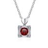 Bague Ringen Стерлинговое серебро S925, женские ювелирные изделия, 1 карат, муассанит, бриллиантовое ожерелье, цепочка на ключицу, подарок на день Святого Валентина для подруги
