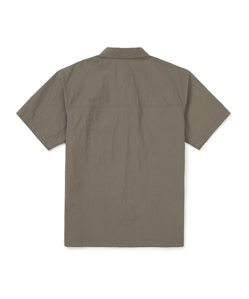 SNOWPEAK APPAREL Taslan Two-Pocket Short Sleeve Shirt (S25Mmlsh50) Khaki