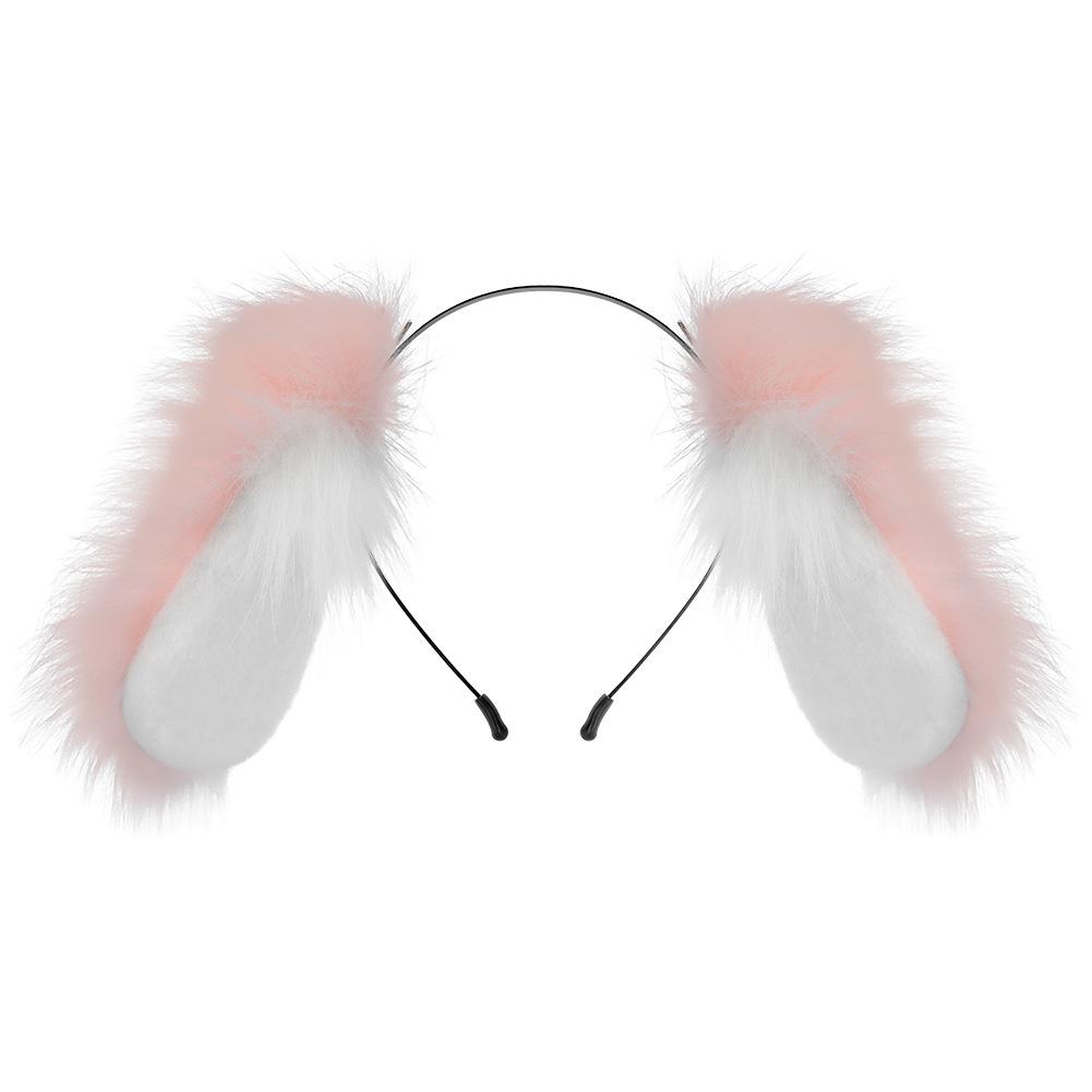 Cute plush floppy-eared dog headband and hair clip Lolita Simulated rabbit ear headband cosplay Prop Animal Ears