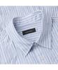 Keoseuuteommellou Blue Relaxed Stripe Pleats Half Shirt Cwsam26301Bux