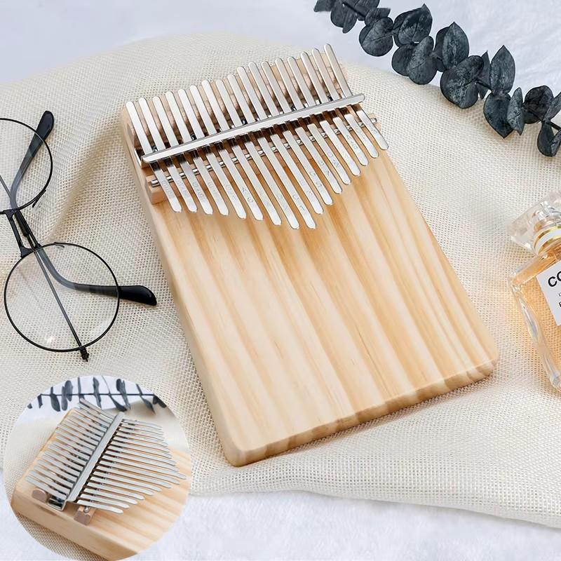 Kalimba Thumb Piano 17 Keys Spruce Wood Portable Mbira Finger Piano Gifts For Kids Adult Beginners With Tune Hammer
