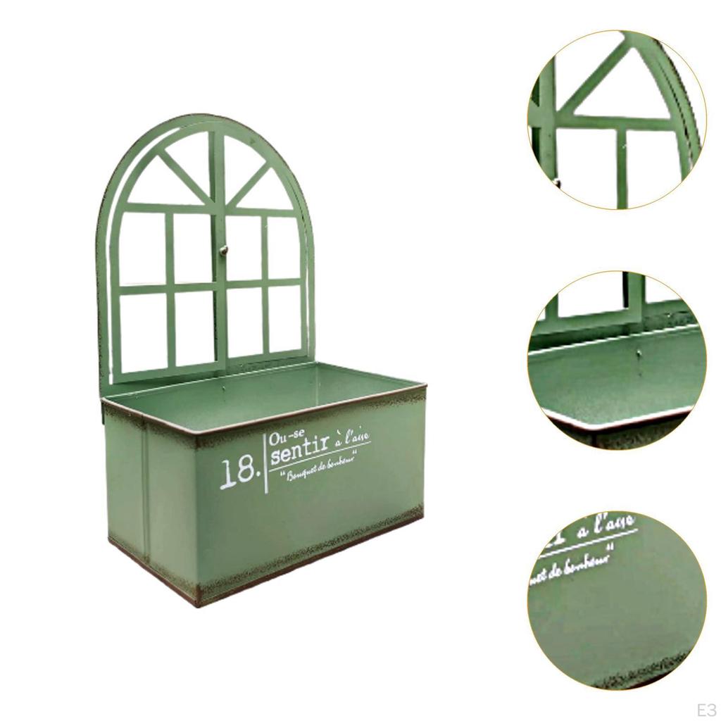 Шикарный металлический настенный декоративный ведро для растений, держатель для растений, держатель для цветов для сада в фермерском доме, столешница