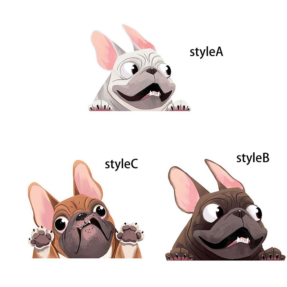 Наклейки с когтями и царапинами, водонепроницаемые наклейки на фары, автомобильные наклейки для собак и французских бульдогов