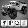 1:Машинка на радиоуправлении для бездорожья, масштаб 1:18, 2,4 ГГц, 4WD, электрический рок-кравлер со светодиодной подсветкой, 3 перезаряжаемые батареи, игрушка