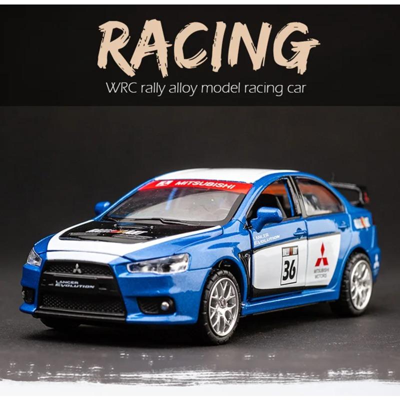 1/32 Mitsubishi Lancer Evolution GT3 Металлический сплав Модель автомобиля Литые игрушечные транспортные средства Модель Звук Свет Игрушки для детей Подарки