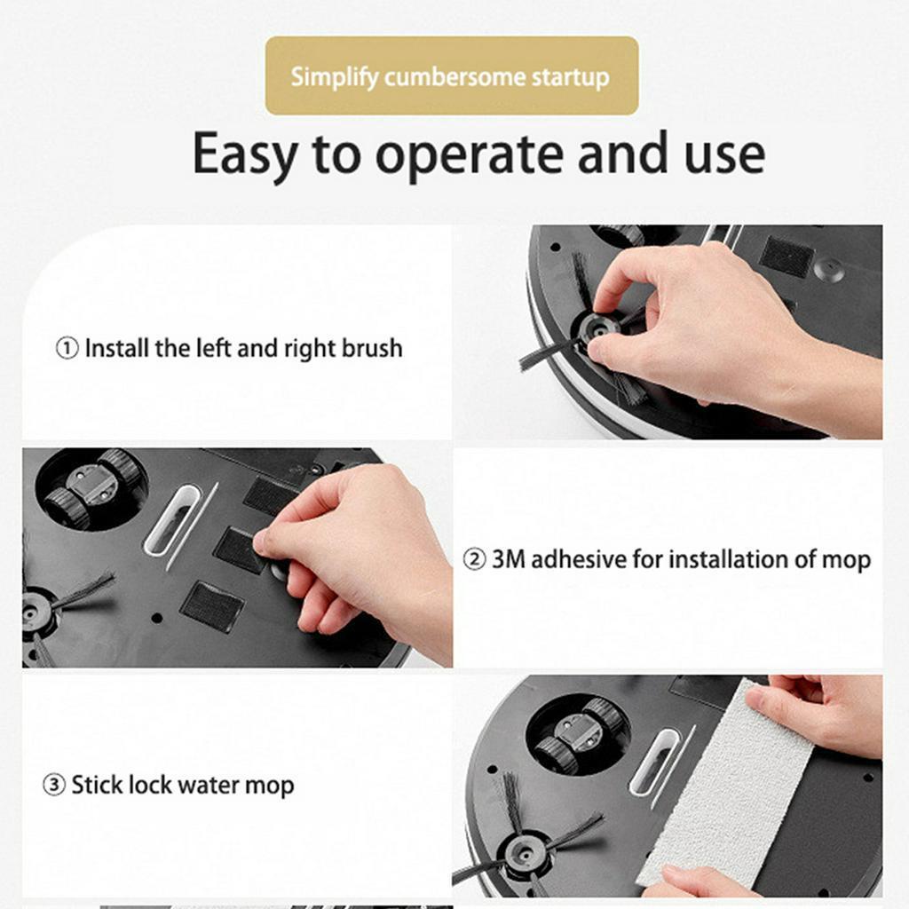 Silver/Gold E3.7V S04 Robot Vacuum Cleaner Smart Vaccum Cleaner For Home Mobile Phone App Remote Control Automatic Dust Removal Cleaning Sweeper