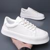 Fashion 2025 Genuine Leather Casual Sneakers Men “White Leather Sneakers Breathable Non-Slip with Cushioned Insole for Daily Wear