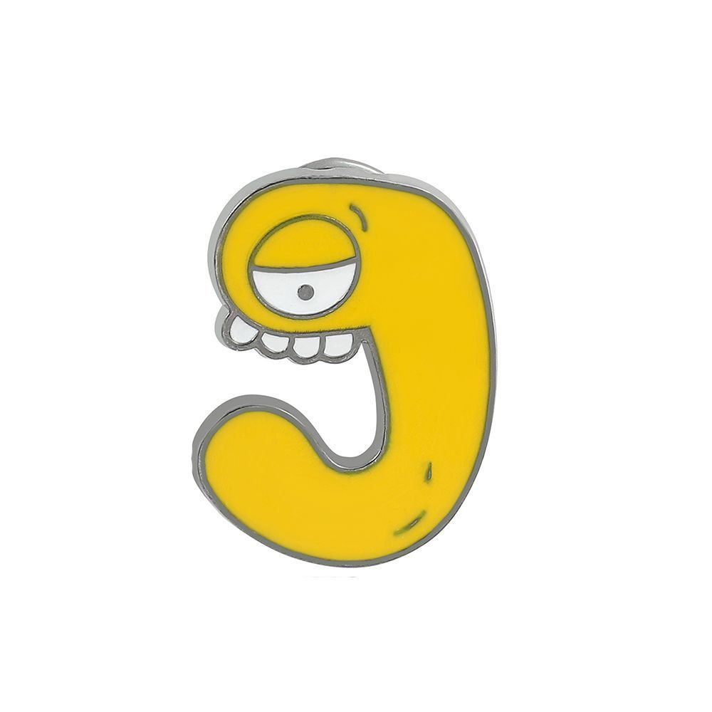 Cute Funny Alphabet Brooches Creative Cartoon Brooch Badges 26 Letter Enamel Pins  Backpack Decor