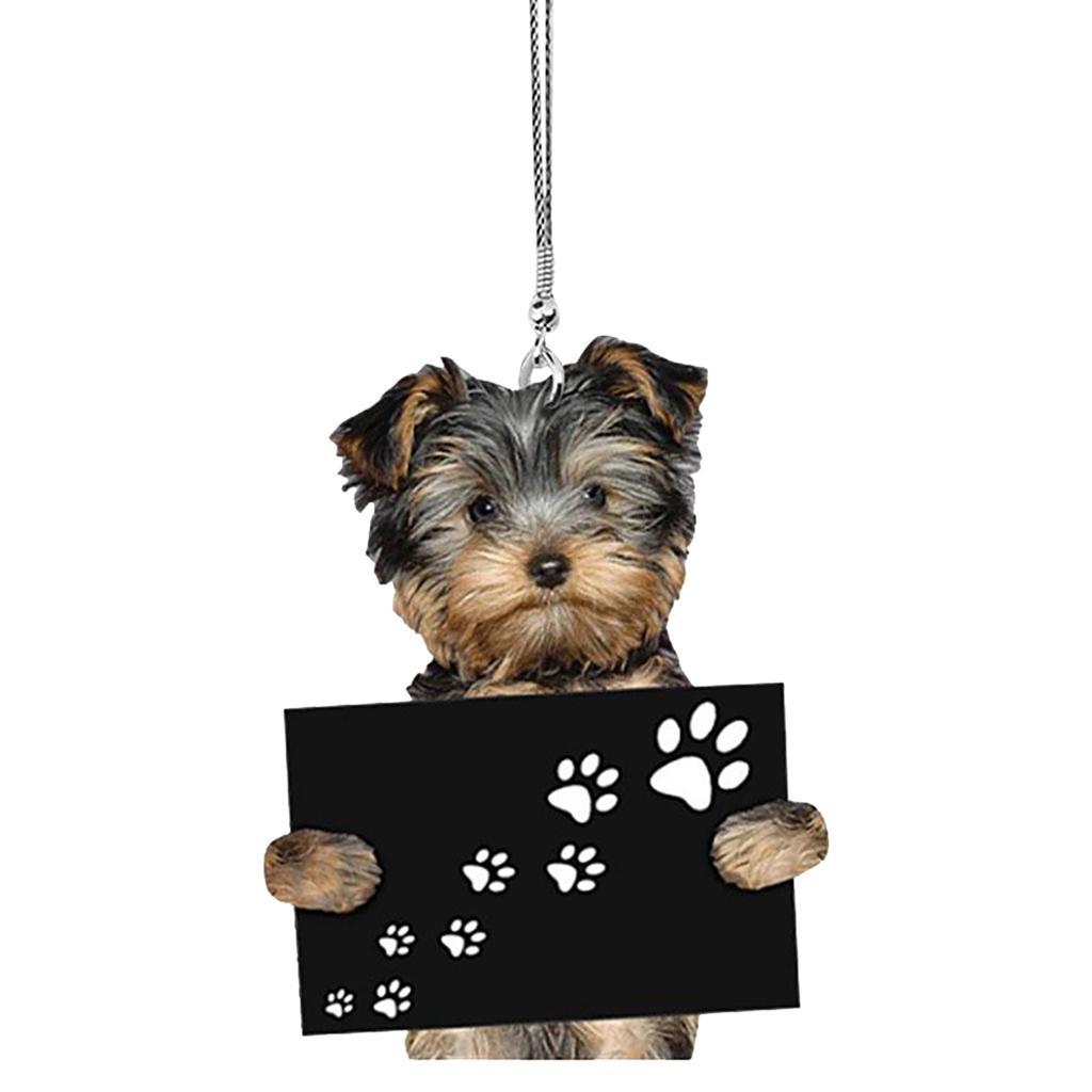 Car Pendant Practical Interior Ornament Hanging Mini Puppy Shape Car Hanging Toy Gift Car Decoration Accessories
