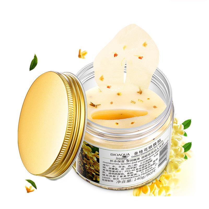 Бикуанья Золотой Османтус Маска для глаз: Увлажняет, питает и уменьшает мешки под глазами и темные круги для нежного ухода за кожей