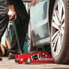 Hydraulic jack, extra flat trolley jack max load 2500 kg, lifting range 80-360 mm, 53 x 20.5 x 17.5 cm, red