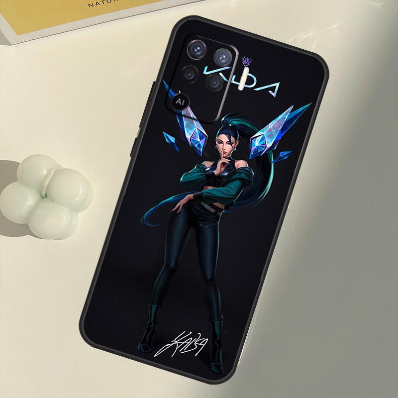 Чехол Kda Kaisa Ahri Akali для OPPO A53 A53S 2020 A5 A9 A31 A52 A72 A94 A74 A54 A83 A91 A93 A16 A15, задний чехол