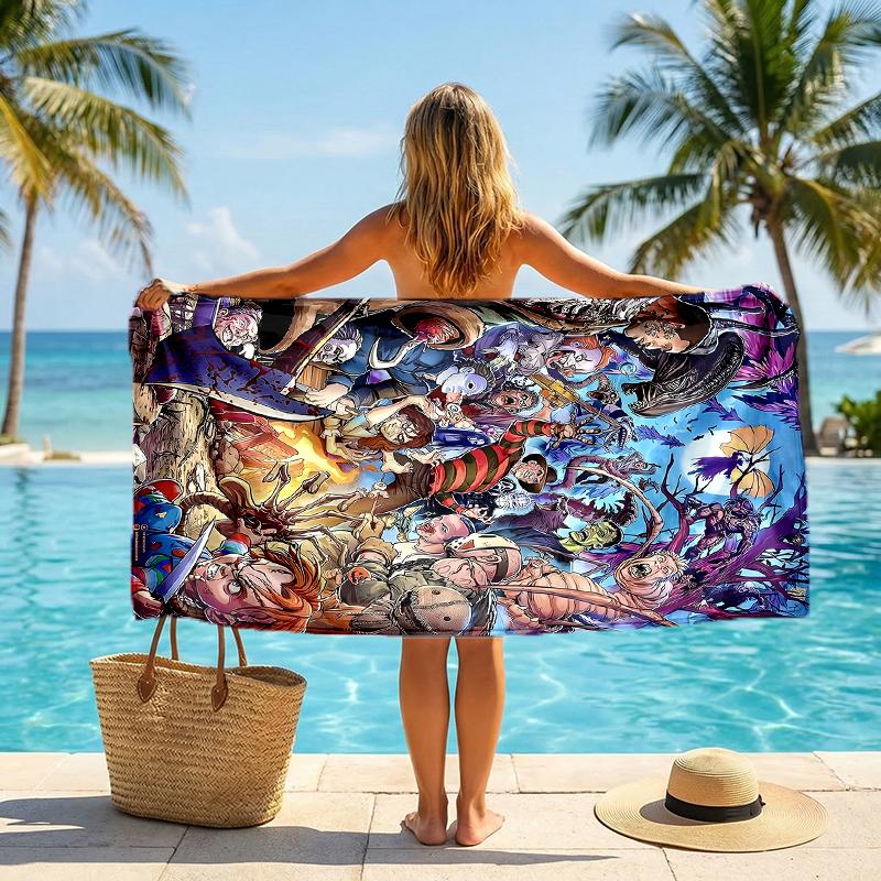 Big Trouble Little China Fashion Beach Towel: Ideal for Summer Adventures Soft, absorbent and quick drying suitable for swimming and bathing