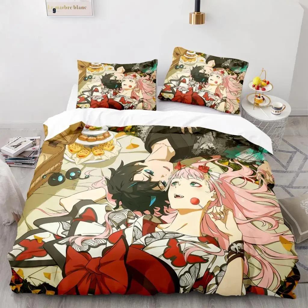 Комплект постельного белья Nwe Darling In The Franxx, покрывало, односпальное, двуспальное, двуспальное, двуспальное, двуспальное, комплект постельного белья, пододеяльник для семьи, 23 шт.
