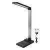 Lampe De Bureau - HURRISE - LED - Chargeur Sans Fil - Port De Charge Rapide - Aluminium Blanc