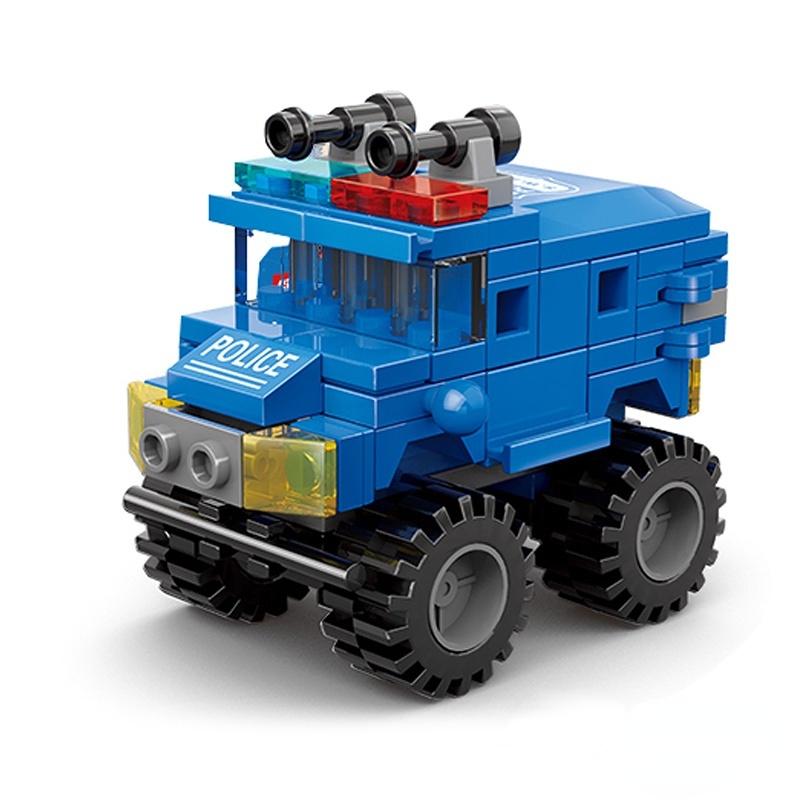 482 шт. 6 в 1, трансформирующий городской автомобиль, технические машины скорой помощи, пожарные полицейские грузовики, модели строительных блоков, кирпич, креативные игрушки, идеи