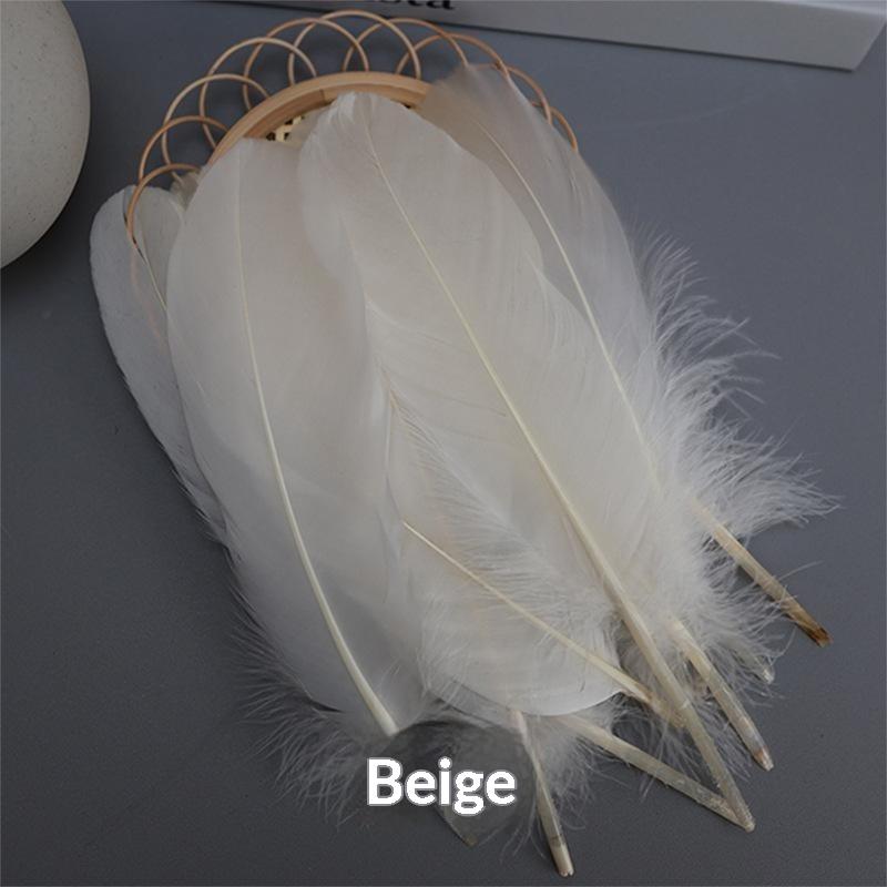 50 шт. Натуральные гусиные перья Plumas 15-20 см Лебединый белый розовый перья Для ловцов снов Поделки DIY Украшение для вечеринки Ювелирные изделия