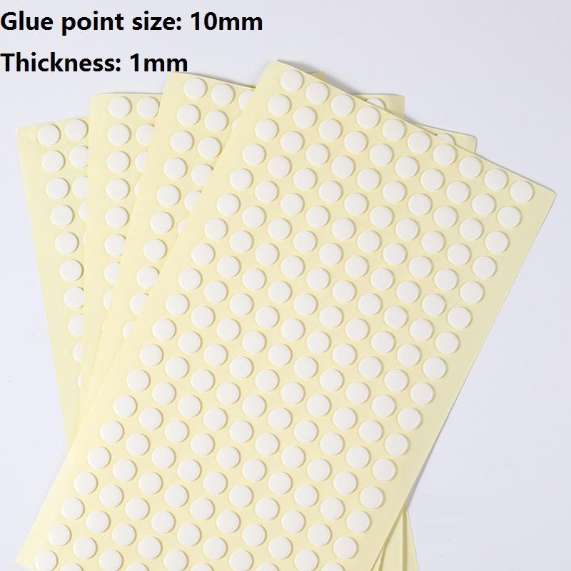 Товары для вечеринок Прозрачная наклейка на стакан воды с круглой точкой, подвижный, бесследный клей для украшения автомобиля, 1 лист, акриловый двухсторонний клей