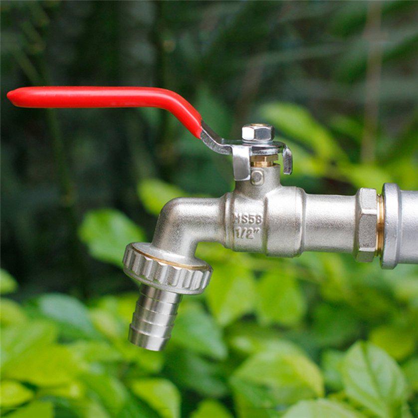Basin 1/2 Inch Lever Garden Water Taps Tap Connectors 1Pc Home Turn Off/ On Brass Faucet