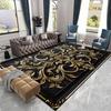 Роскошные большие ковры в европейском стиле для гостиной, золотое украшение, домашний салон, коврик под диван, нескользящие моющиеся ковры для спальни