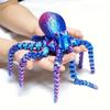 3D-печатная фигурка осьминога - Дизайн с гибкими суставами, Декор для стола в домашнем офисе, Идеальный подарок-игрушка в виде морского животного