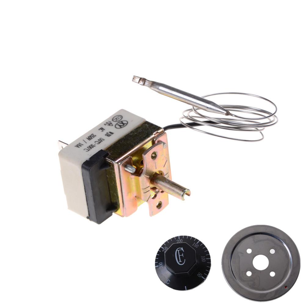 Ac 220V 16A  Thermostat Temperature Control Switch For Electric Oven 50-300C Dial