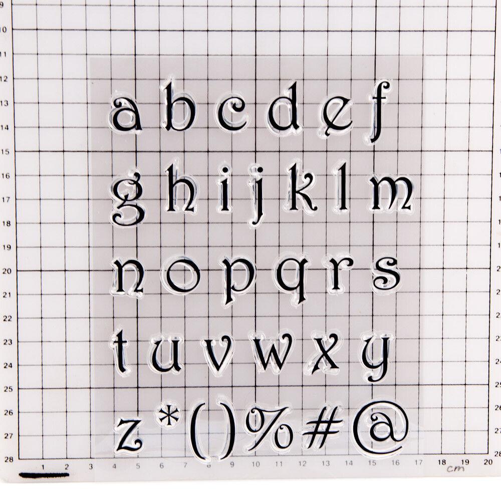 Прозрачные силиконовые прозрачные штампы с буквами алфавита ABC для печати, сделай сам, скрапбукинг, альбом, декор для карт, слово Capital