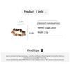 Luxury Copper Inlaid Black Zircon Geometric Index Finger Rings for Women Personality Irregular Metal Punk Ring Tail Ring Jewelry