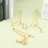 Golden Iron Craft Holder Home Decor Accessories Plate Bracket Painting Rack Medal Display Stand