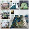 Peacock Bedding Women King Queen Bed Down Duvet Cover Pillowcase 2/3pc 3D Printed Animal Cover Home Textile Gift
