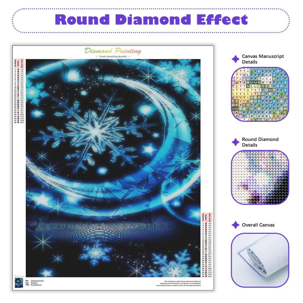 5D DIY Алмазная картина Снежинка, полная вышивка, распродажа, мозаика, пейзаж, подарок ручной работы, домашний декор 30x40 см/12x16 дюймов