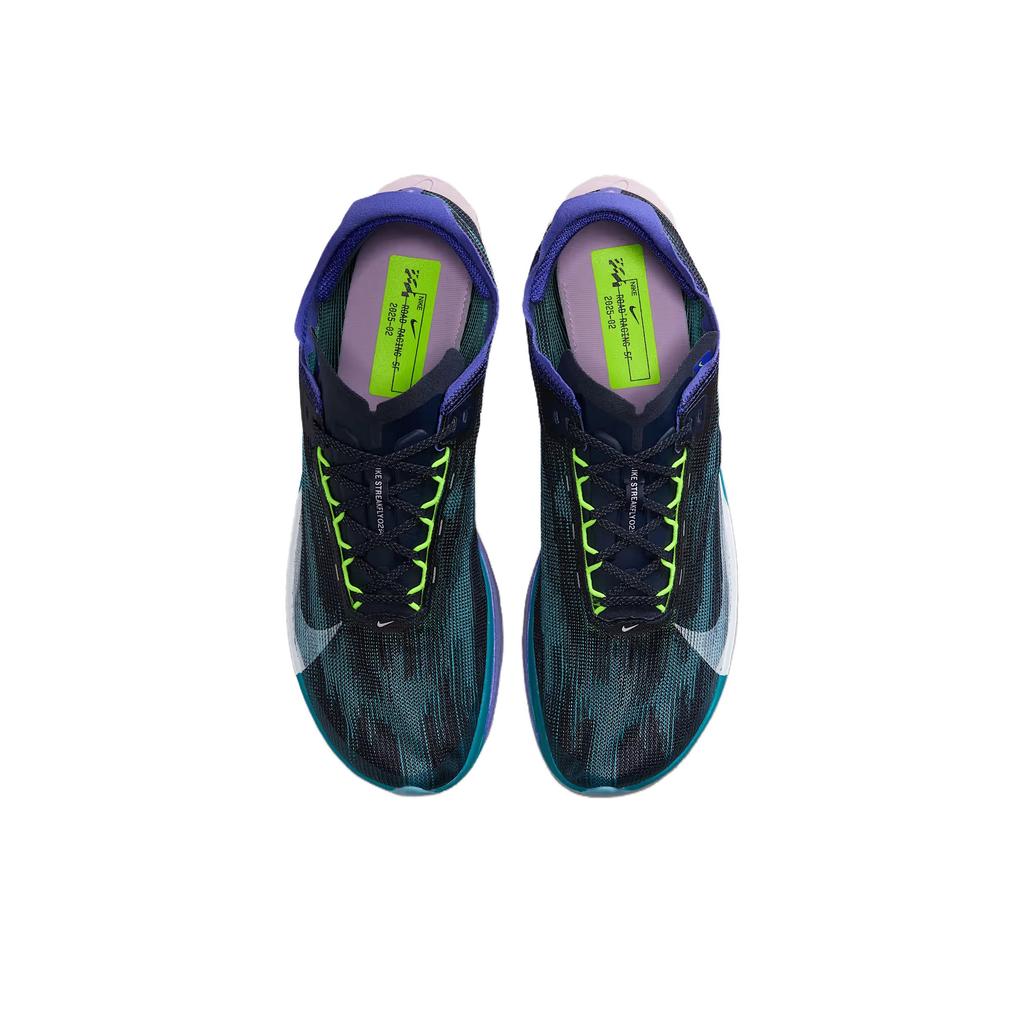Nike Кроссовки мужские Streakfly 2 Obsidian Persian Violet Черный Зеленый-Abyss Белый HF6416-401