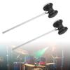 2Pcs Double Sided Drum Pedal Beater Felt Head, Percussion Instrument Accessory, Kick Foot
