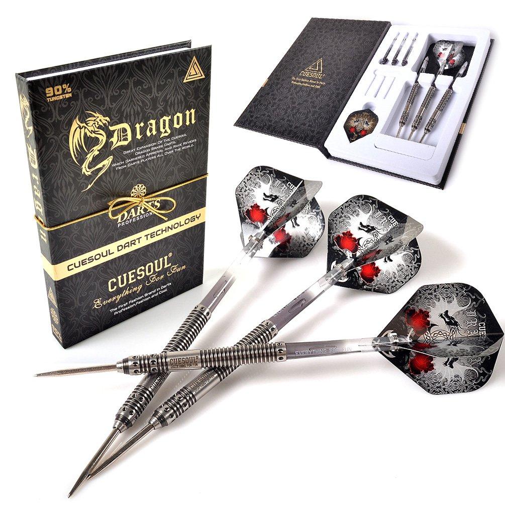 Cuesoul Набор дартсов Dragon Series Tungsten 24 г с дротиками 90% Стальной наконечник Титановое покрытие (CSDN-M2305)